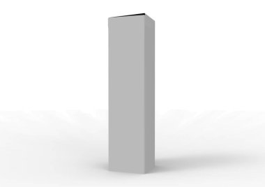 Beyaz arka plan üzerinde izole paket kutu