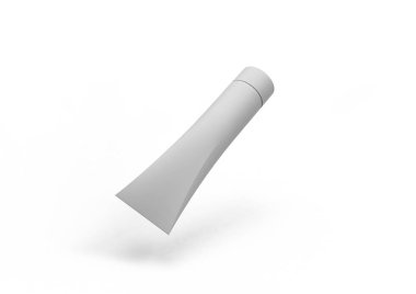 Beyaz arka plan üzerinde izole krem paketi