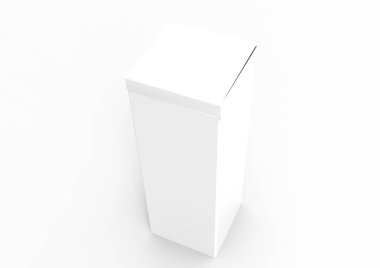 Beyaz arka plan üzerinde izole paket kutu