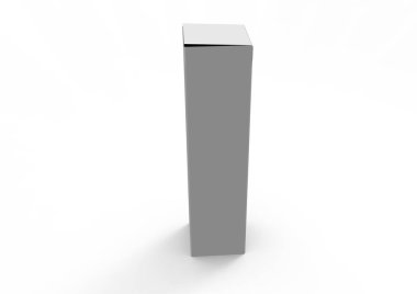 Beyaz arka plan üzerinde izole paket kutu