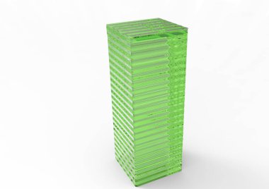 Beyaz arka plan üzerinde izole paket kutu