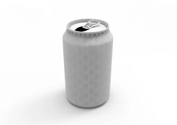 Aluminum Can Isolated White Background — Stock Photo, Image