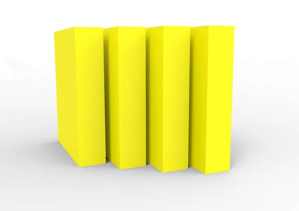 Caja Paquete Color Realista Para Software Dispositivos Electrónicos — Foto de Stock