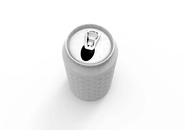 Aluminum Can Isolated White Background — Stock Photo, Image