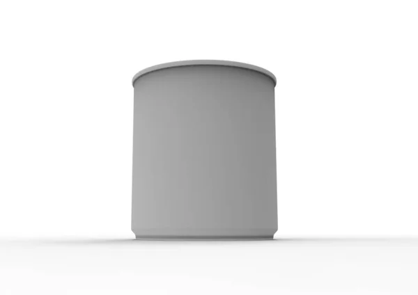 Tin Can Ring Pull Side Top Bottom View — Stock Photo, Image