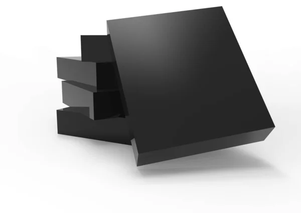 Caixa Pacote Cores Realista Para Software Dispositivos Eletrônicos — Fotografia de Stock