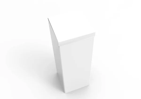 Pakket Box Geïsoleerd Witte Achtergrond — Stockfoto