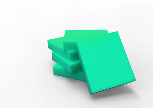 Realistische Kleuren Pakket Box Voor Software Elektronische Apparaten — Stockfoto