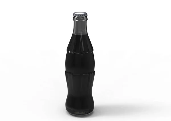 Frasco Cola Isolado Sobre Fundo Branco — Fotografia de Stock