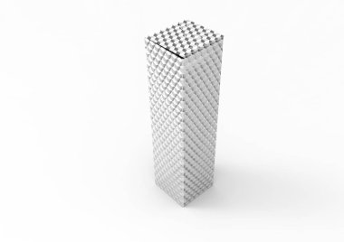 Beyaz arka plan üzerinde izole paket kutu