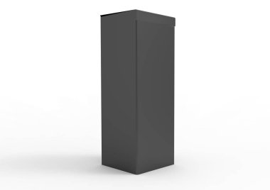beyaz bir arka plan üzerinde izole 3d paket kutu