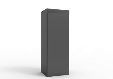 beyaz bir arka plan üzerinde izole 3d paket kutu