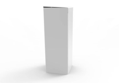 beyaz bir arka plan üzerinde izole 3d paket kutu