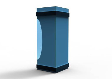 beyaz bir arka plan üzerinde izole 3d paket kutu