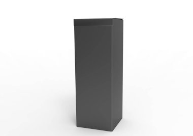 beyaz bir arka plan üzerinde izole 3d paket kutu