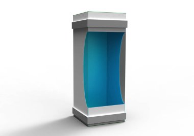 beyaz bir arka plan üzerinde izole 3d paket kutu