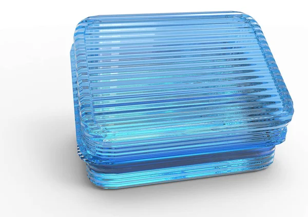 Envase Ensalada Plástico Para Mercado — Foto de Stock