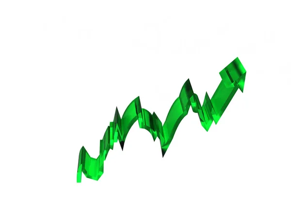 Стрела Движется Вверх Риск — стоковое фото