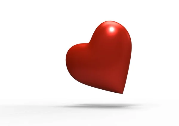 Herz Liebessymbol Isoliert Auf Weißem Hintergrund — Stockfoto
