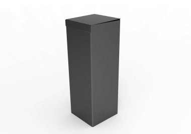 beyaz bir arka plan üzerinde izole 3d paket kutu