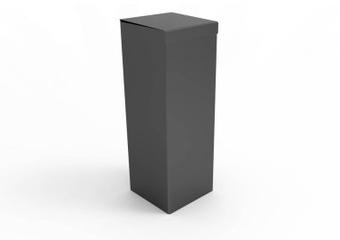 beyaz bir arka plan üzerinde izole 3d paket kutu