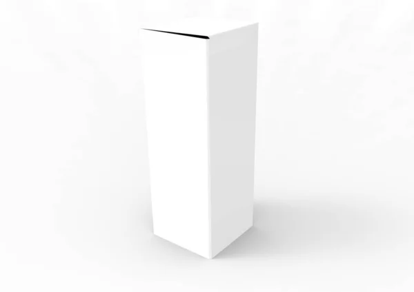 Caixa Pacote Isolada Fundo Branco — Fotografia de Stock