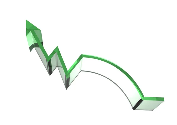 Arrow Moving Arow Risk — Stock Photo, Image