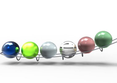 Şans oyunu renkli topları