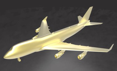 Gökyüzünde uçak - Yolcu uçağı / uçak