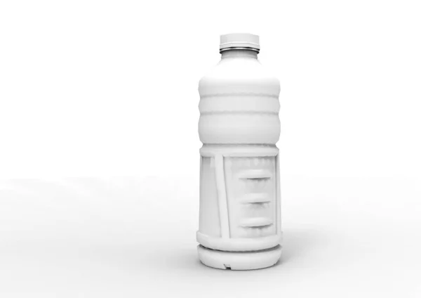 フルーツ ジュースの白い背景の上にボトル — ストック写真
