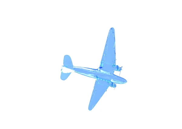 Flying Fighter Plane Изолирован Белом Фоне — стоковое фото