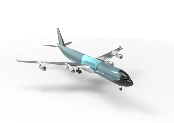 Avião Céu Avião Avião Passageiros — Fotografia de Stock