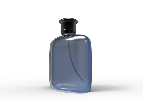 Frasco Perfume Sobre Fondo Blanco — Foto de Stock