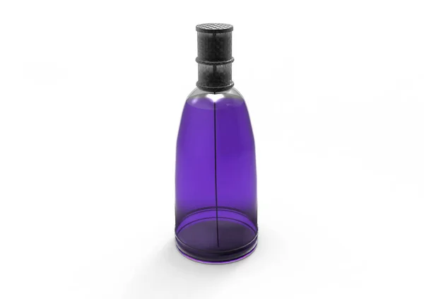 Parfum Fles Witte Achtergrond — Stockfoto