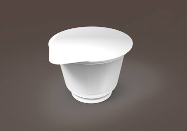 renk plastik yoğurt kabı