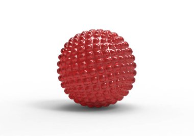 Beyaz arka plan üzerinde izole topu kurutma