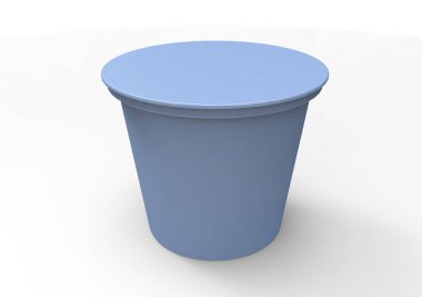 renk plastik yoğurt kabı