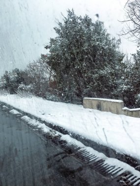 arka plan açık havada kar izole