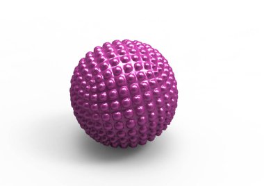 Beyaz arka plan üzerinde izole topu kurutma