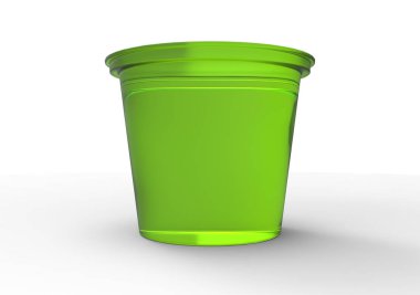 renk plastik yoğurt kabı