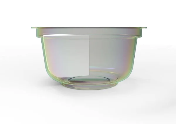Färg Plast Yoghurt Behållare — Stockfoto