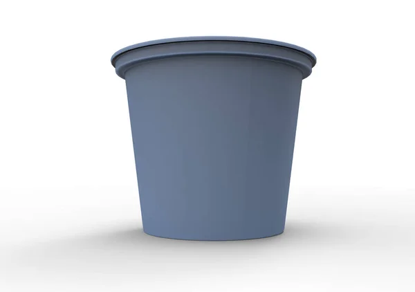 色のプラスチック製のヨーグルト容器 — ストック写真