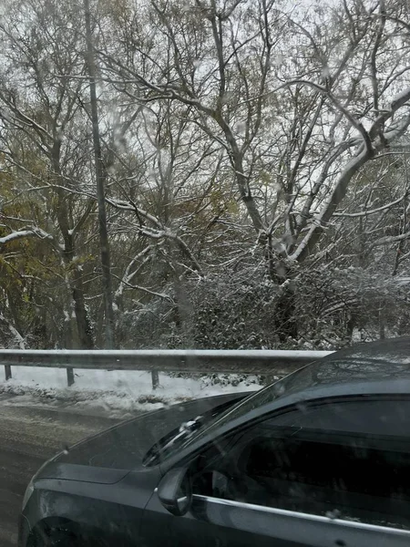 Aire Libre Nieve Aislar Fondo —  Fotos de Stock