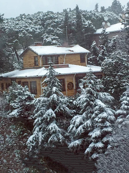 Freien Schnee Isolieren Hintergrund — Stockfoto