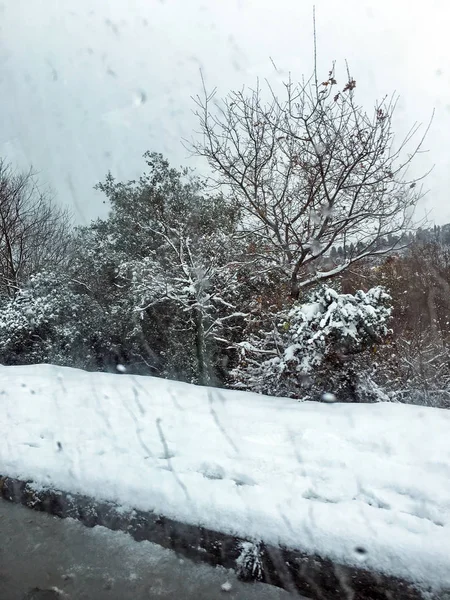 Εξωτερικούς Χώρους Χιόνι Απομονώσετε Φόντο — Φωτογραφία Αρχείου