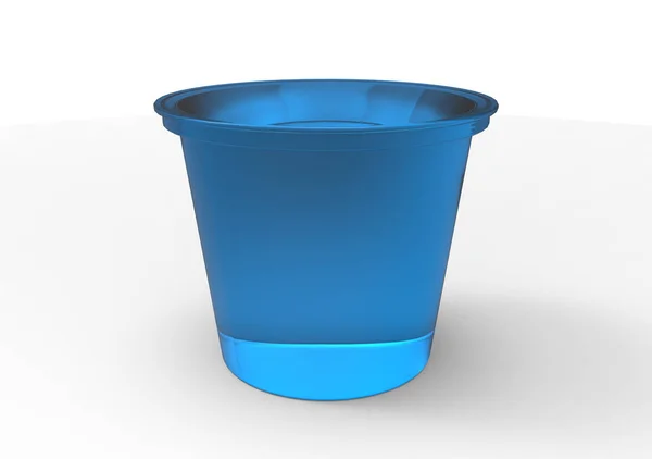 Recipiente Yogur Plástico Color — Foto de Stock