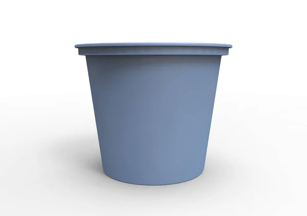 Farbe Kunststoff Joghurtbehälter — Stockfoto