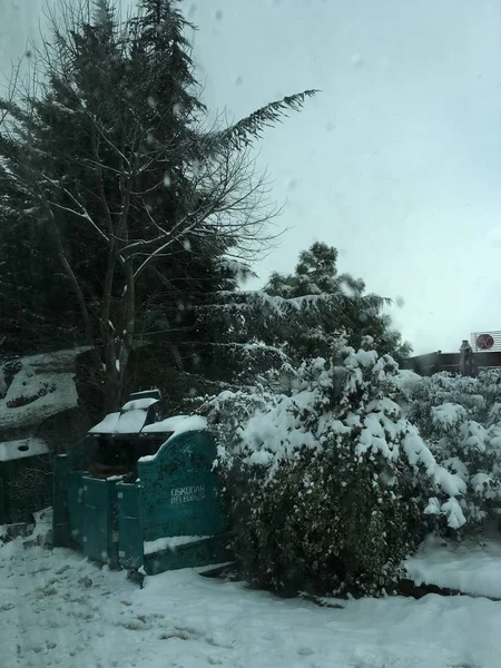 Εξωτερικούς Χώρους Χιόνι Απομονώσετε Φόντο — Φωτογραφία Αρχείου