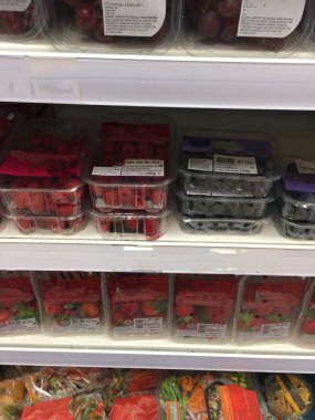 market rafları gıda ayrı tut moduyla arka plan
