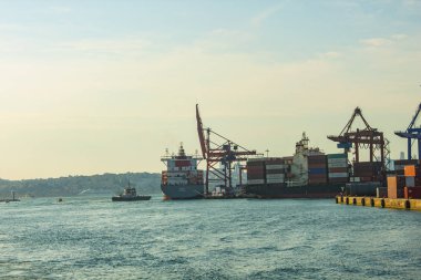 deniz ve liman arka plan izole etmek